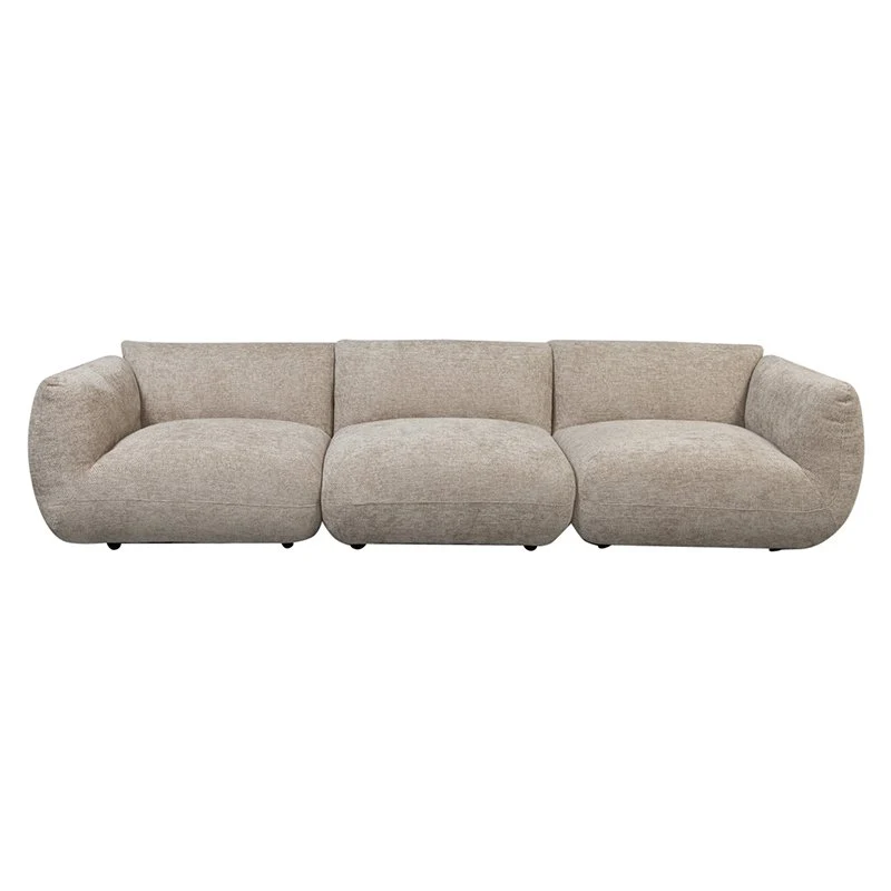 Pole to Pole Sofa Amsterdam 4-Sitzer – Latte, 300 × 102 cm