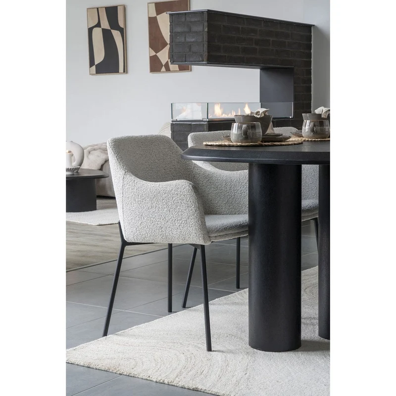 House Nordic Teppich Teppichbrief – handgetuftete Wolle, Hellbraun/Elfenbein, 160 × 230 cm
