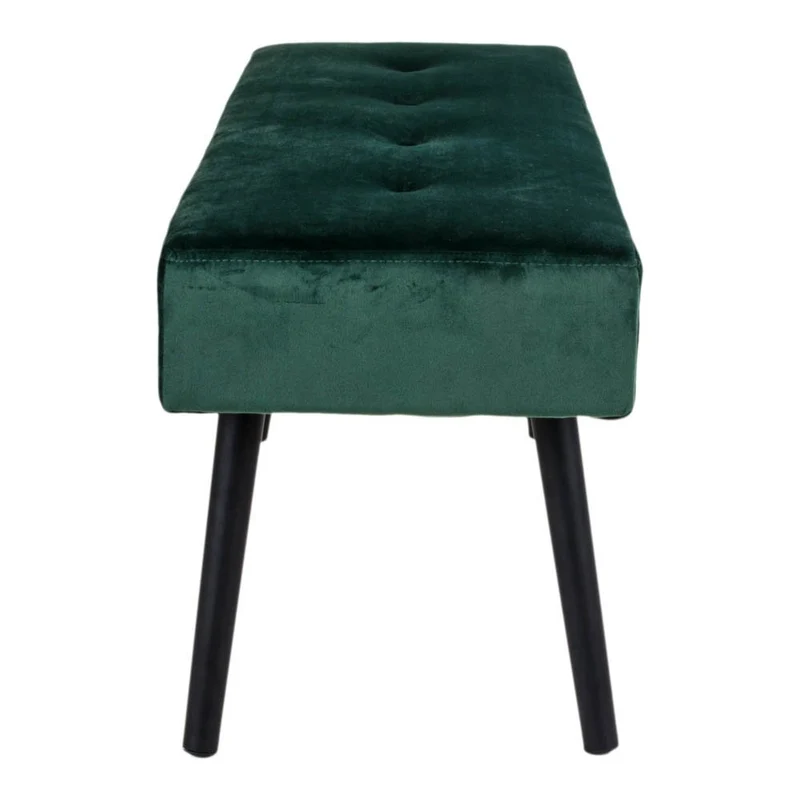 House Nordic Bank Skiby – grüner Samt, 100 × 35 × 44 cm