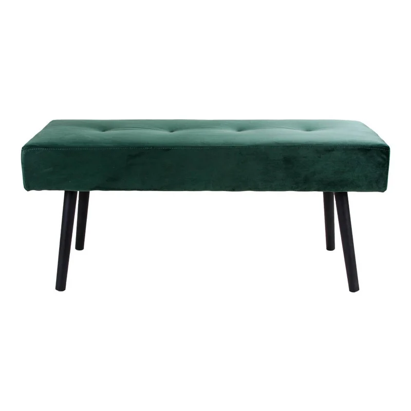 House Nordic Bank Skiby – grüner Samt, 100 × 35 × 44 cm
