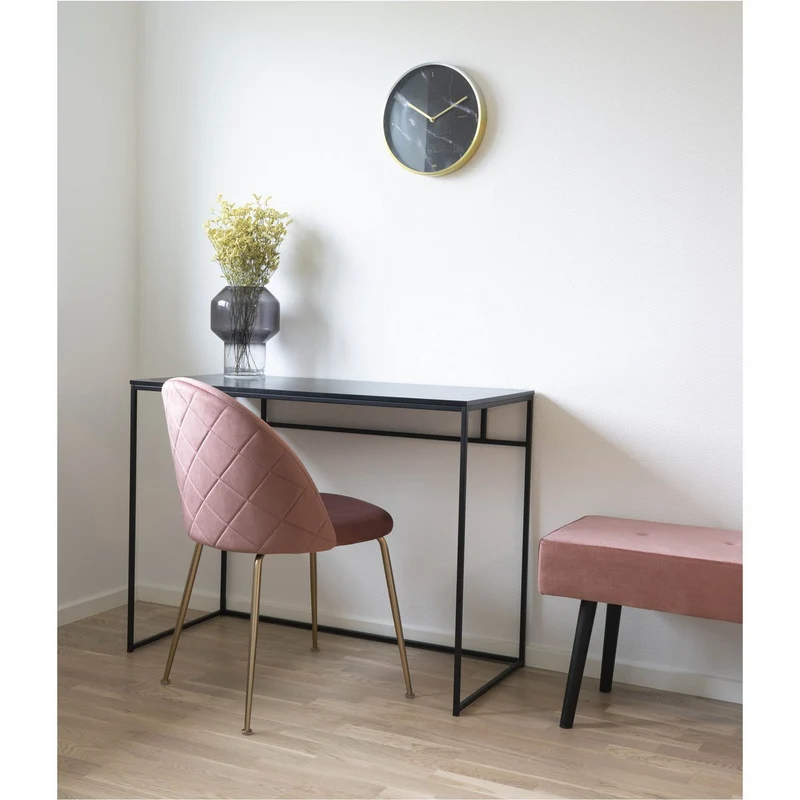 House Nordic Schreibtisch Vita – Schwarz, Stahl, 100 × 45 × 75 cm