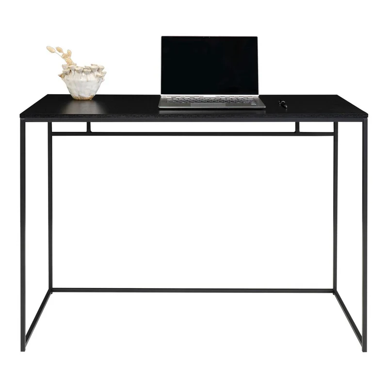 House Nordic Schreibtisch Vita – Schwarz, Stahl, 100 × 45 × 75 cm
