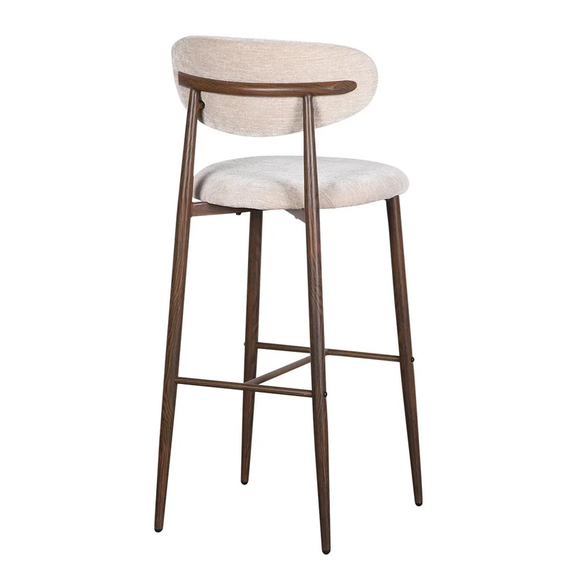 Pole to Pole Barstuhl Japandi – Tan, Höhe 109,5 cm, 2er-Set