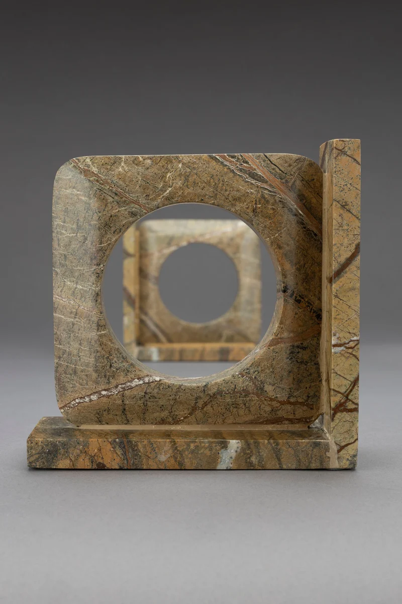 Dutchbone Buchstützen Satpura Brown Marble – Marmor, 36 × 18 × 7 cm, 2 Sets à 2 Stück