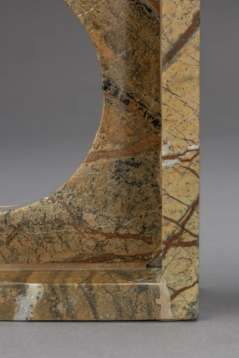 Dutchbone Buchstützen Satpura Brown Marble – Marmor, 36 × 18 × 7 cm, 2 Sets à 2 Stück