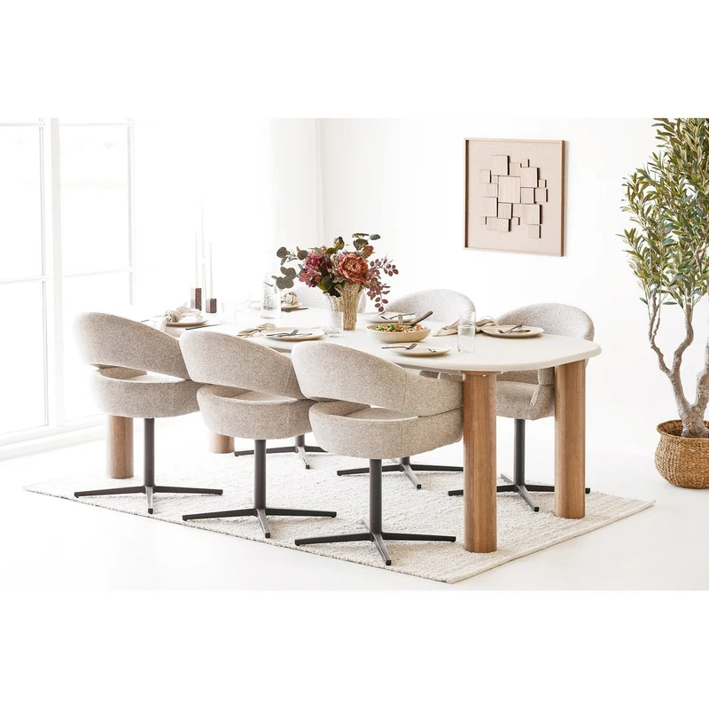 House Nordic Teppich Bela – handgewebt in warmem Beige