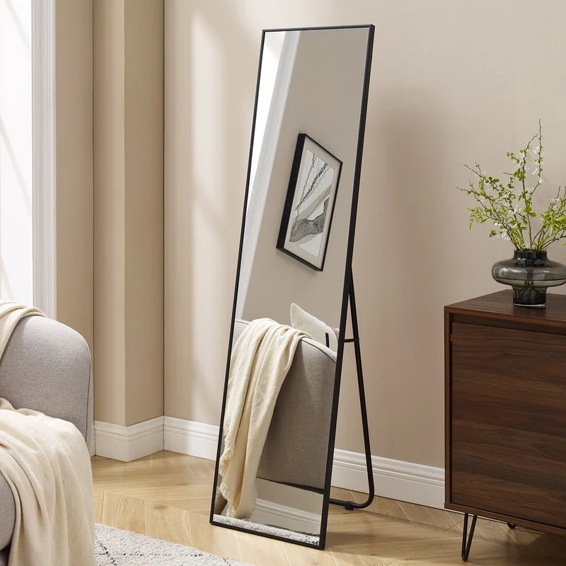 SalesFever Standspiegel Schwarz – 40 × 150 cm