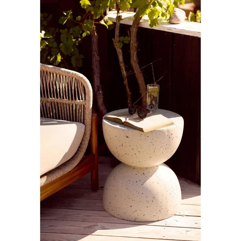 House Nordic Beistelltisch Bonita – Terrazzo-Optik, Ø 40 cm