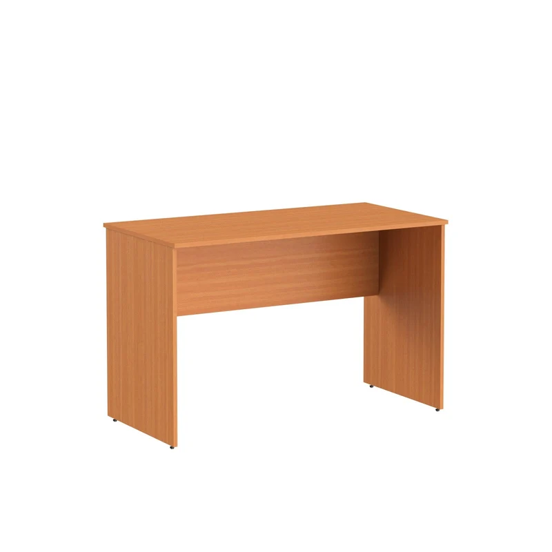 RECTANGULAR SHAPE DESK, MADE IN E1 LAMINATE CHIPBOPARD,WITH WOODEN MODESTY PANEL AND LEGS