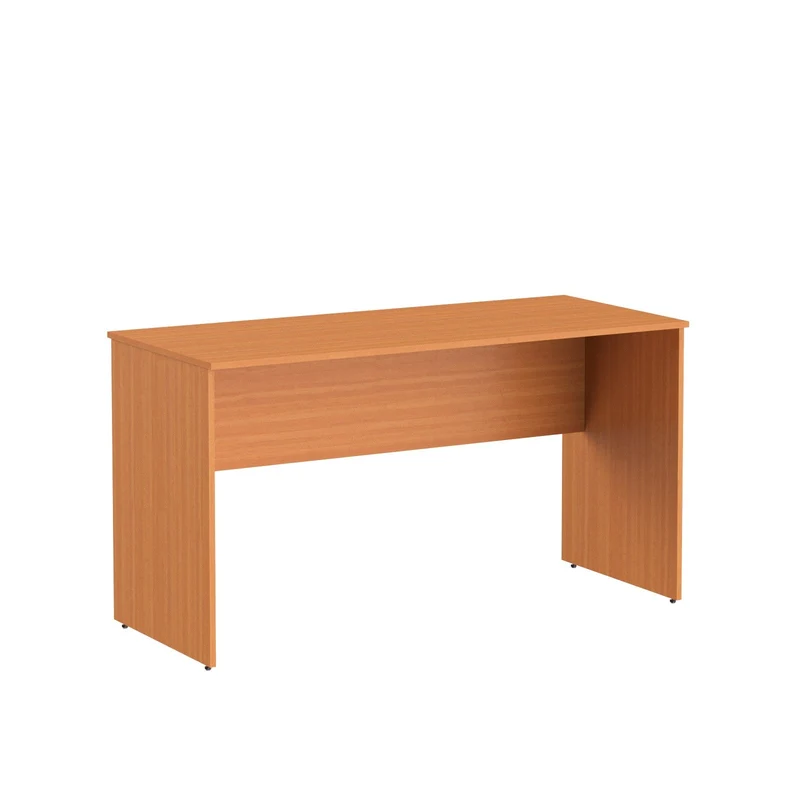 RECTANGULAR SHAPE DESK, MADE IN E1 LAMINATE CHIPBOPARD,WITH WOODEN MODESTY PANEL AND LEGS