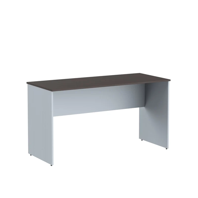 RECTANGULAR SHAPE DESK, MADE IN E1 LAMINATE CHIPBOPARD,WITH WOODEN MODESTY PANEL AND LEGS