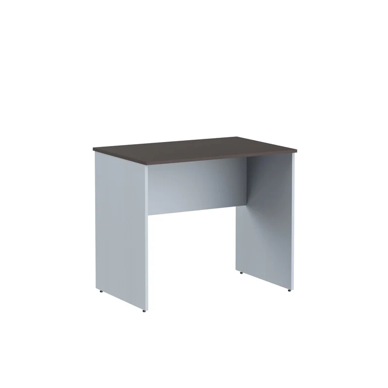 RECTANGULAR SHAPE DESK, MADE IN E1 LAMINATE CHIPBOPARD,WITH WOODEN MODESTY PANEL AND LEGS
