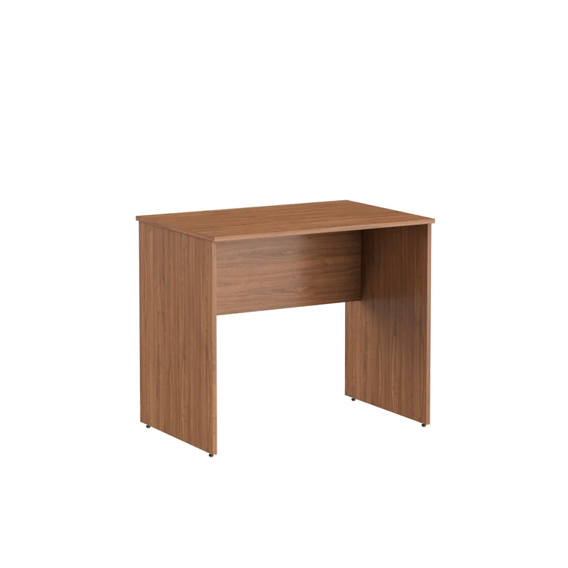 RECTANGULAR SHAPE DESK, MADE IN E1 LAMINATE CHIPBOPARD,WITH WOODEN MODESTY PANEL AND LEGS