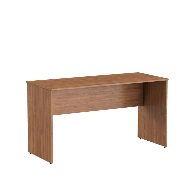 RECTANGULAR SHAPE DESK, MADE IN E1 LAMINATE CHIPBOPARD,WITH WOODEN MODESTY PANEL AND LEGS