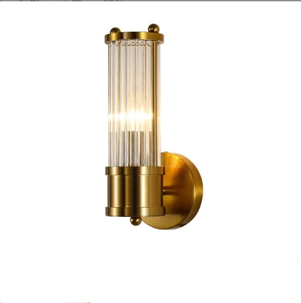 Post-modern crystal wall lamp creative living room TV background wall bedroom bedside lamp hotel aisle light luxury wall lamp