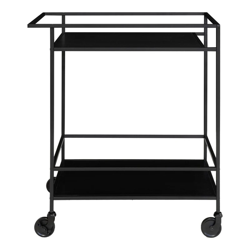 House Nordic Vita Barwagen – Schwarz, Stahl, 68 × 40 × 79 cm