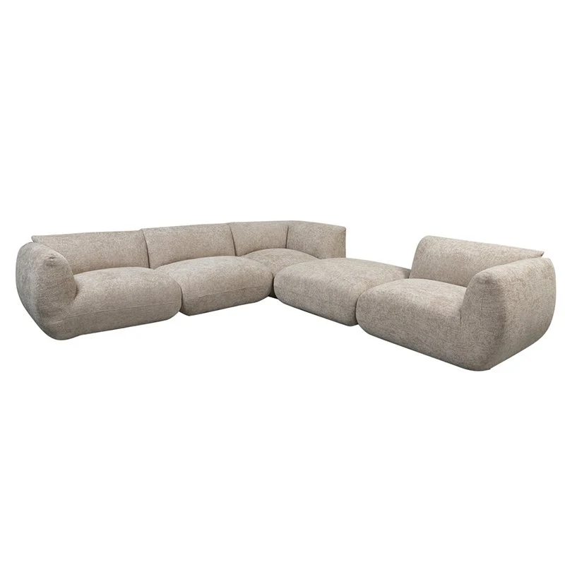 Pole to Pole Amsterdam 5-teiliges Ecksofa – Latte, 304,5 × 311,5 cm