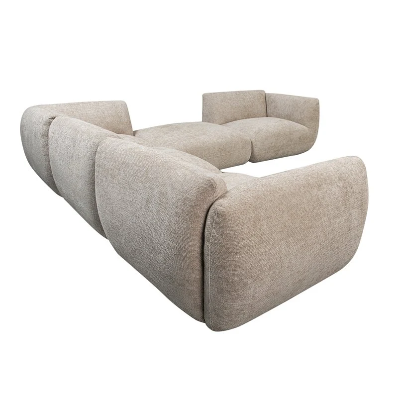 Pole to Pole Amsterdam 5-teiliges Ecksofa – Latte, 304,5 × 311,5 cm