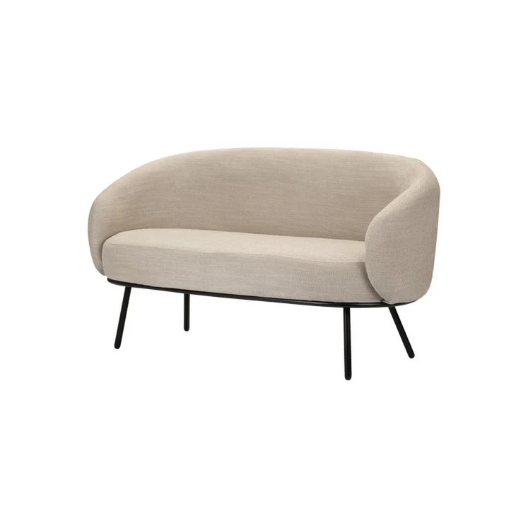 Pole to Pole Zweisitzer-Sofa Mars – Beige, 136 × 70 cm