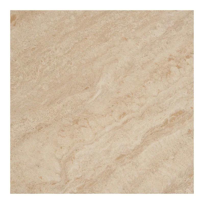 House Nordic Beistelltisch Annecy – Keramik in Travertinoptik, Ø 50 cm