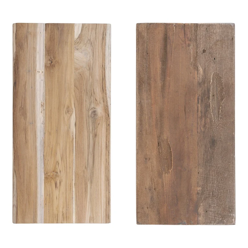 House Nordic Bank Barcelona – Recyceltes Teakholz, Natur, 50 × 25 × 45 cm