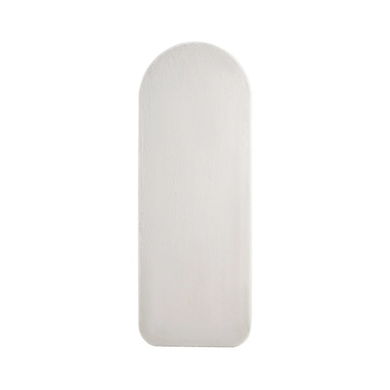 SalesFever Ganzkörperspiegel Cloud – Kunstfell Beige, 60 × 160 cm