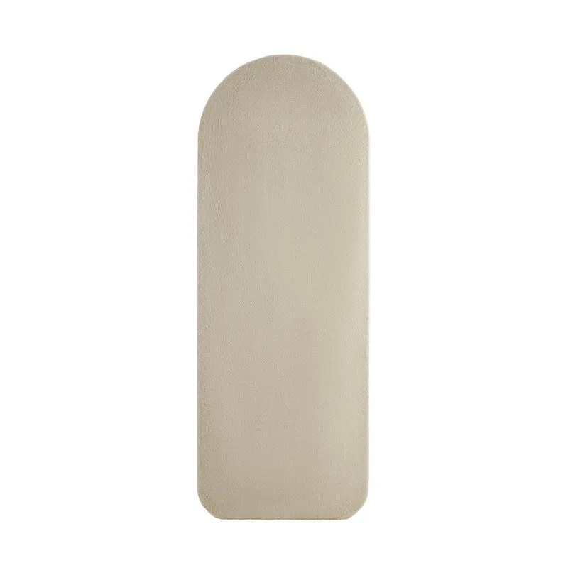 SalesFever Ganzkörperspiegel Cloud – Kunstfell Creme, 60 × 160 cm