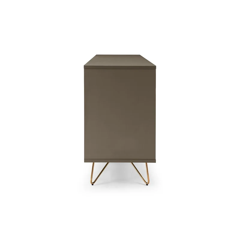 SalesFever Sideboard Livia – Taupe & Gold, 150 cm