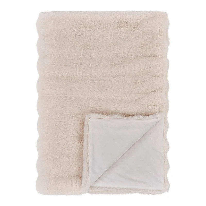 House Nordic Wohndecke "Galena" – Weiß, Polyester