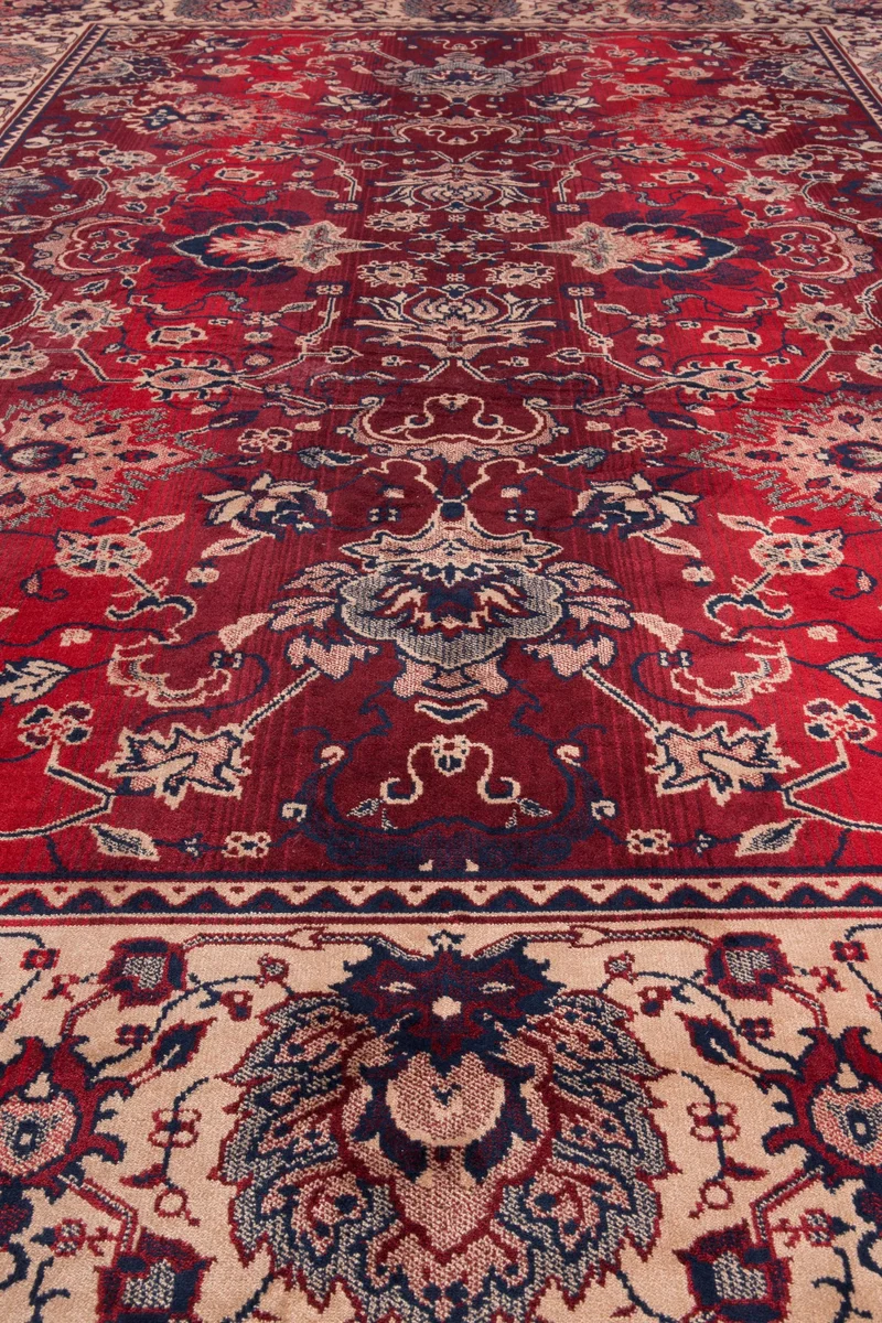 Dutchbone Teppich Bid 170 × 240 cm Old – Rot, Viskose