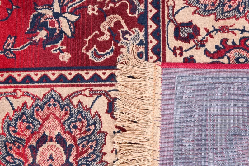 Dutchbone Teppich Bid 170 × 240 cm Old – Rot, Viskose