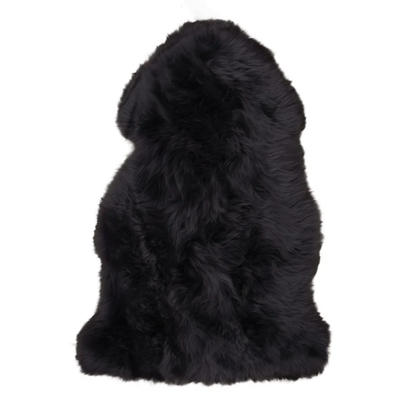 House Nordic Lammfell – Echtes Lammfell, Schwarz - 50 × 85 cm
