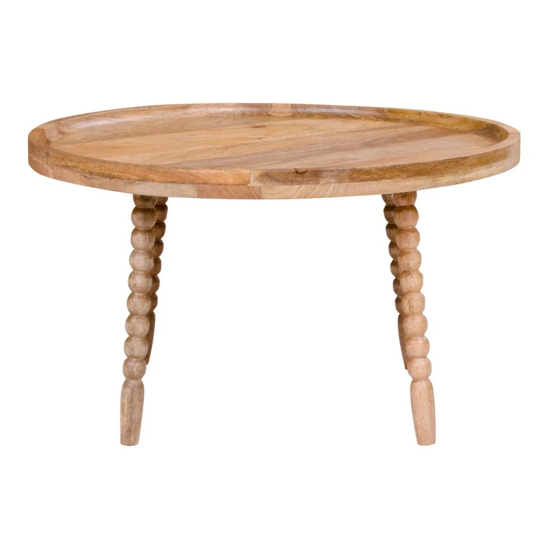 House Nordic Couchtisch Jammu – Mangoholz, Natur - Ø 60 × 35 cm