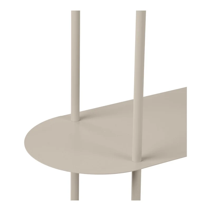 House Nordic Regal Rieti – sandfarbener Stahl, 118 × 31 × 97 cm