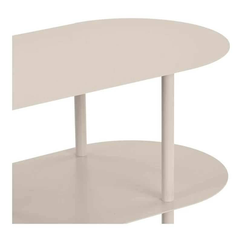 House Nordic Regal Rieti – sandfarbener Stahl, 118 × 31 × 97 cm