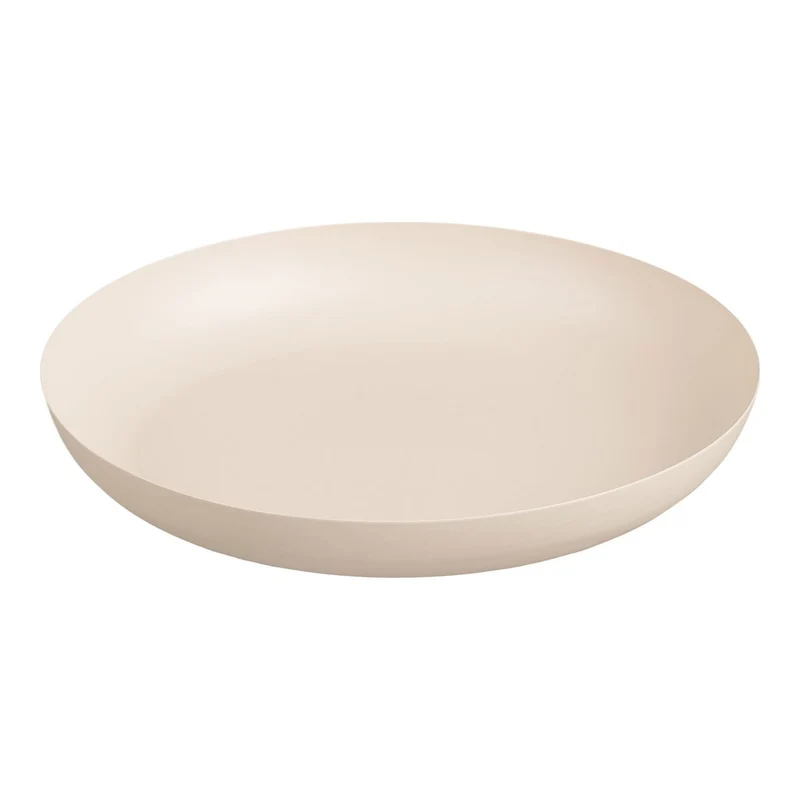 House Nordic Serviertablett aus Metall – Beige, Ø 30 × 4 cm
