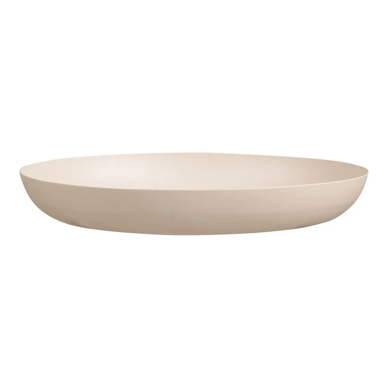 House Nordic Serviertablett aus Metall – Beige, Ø 30 × 4 cm