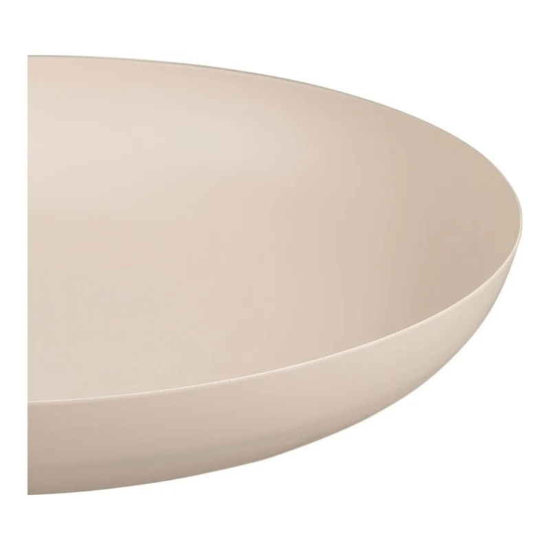 House Nordic Serviertablett aus Metall – Beige, Ø 30 × 4 cm