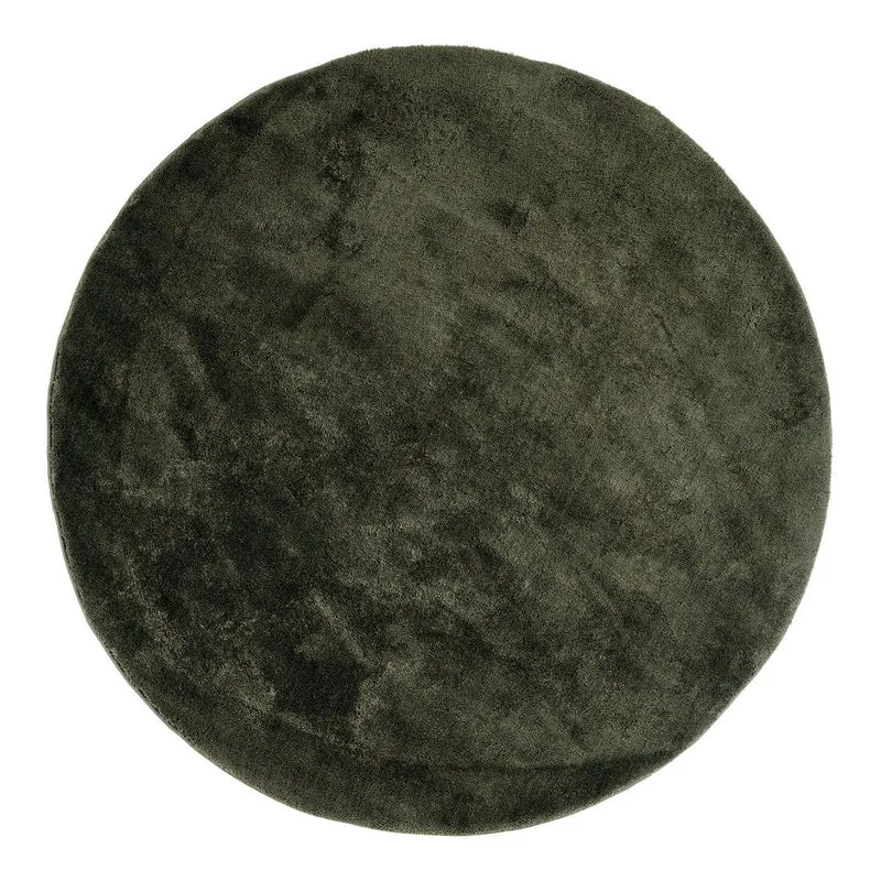 House Nordic Teppich Miami – Polyester, Grün, Ø 160 cm