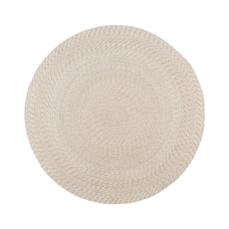 House Nordic Teppich Menorca – recyceltes PET, Sand, Ø 120 cm