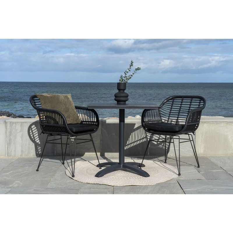 House Nordic Teppich Menorca – recyceltes PET, Sand, Ø 120 cm