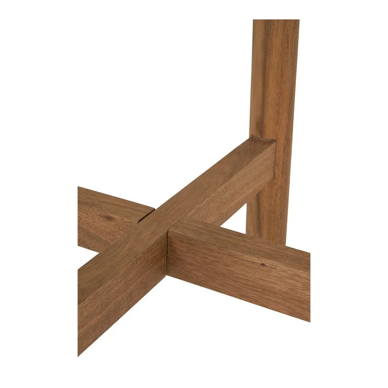 House Nordic Beistelltisch Terracina – Natur/Weiß, Acacia/Terrazzo, Ø 37 × 46 cm