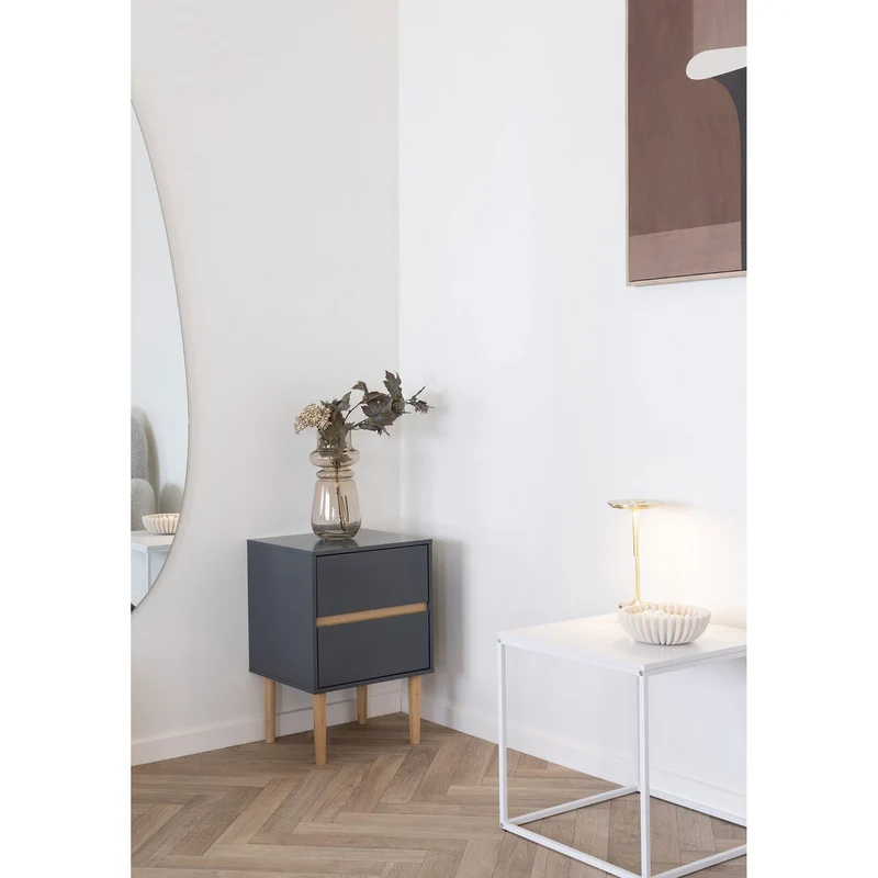 House Nordic Beistelltisch Vita - 45 × 45 × 45 cm – Weiß
