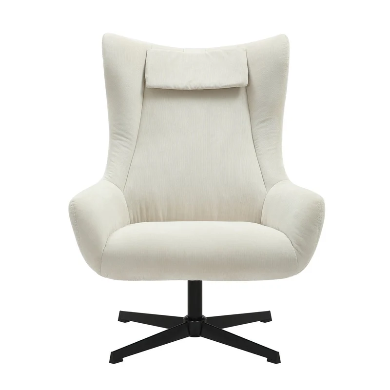 SalesFever Relaxsessel Haven mit Hocker – Creme