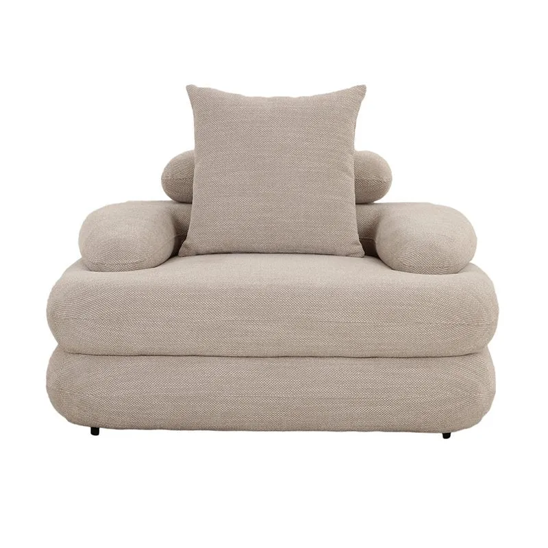 Pole to Pole Loungesessel Kairo – Beige, 103 × 117 × 70 cm