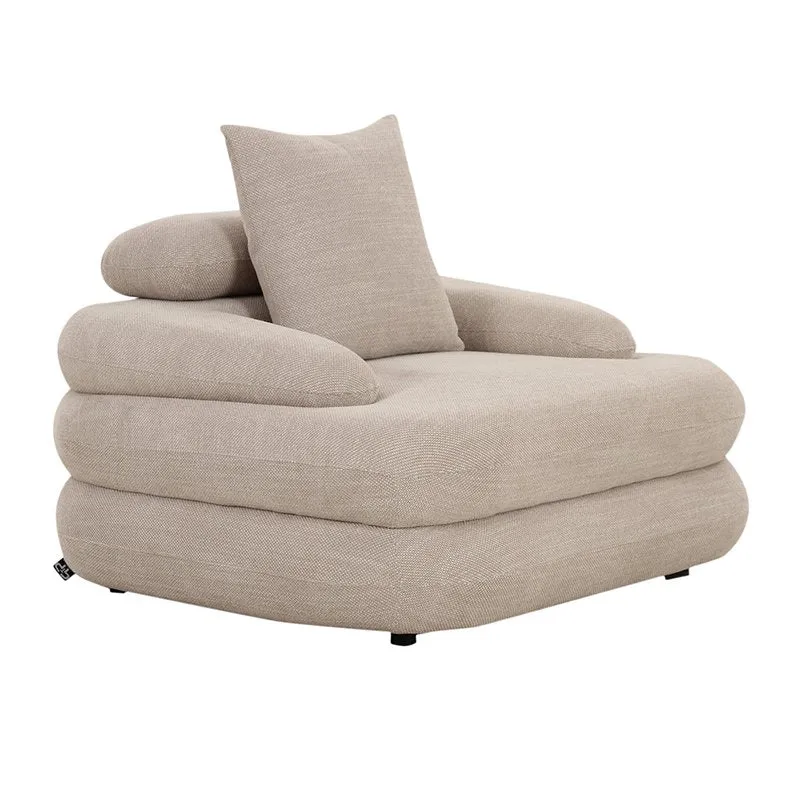 Pole to Pole Loungesessel Kairo – Beige, 103 × 117 × 70 cm