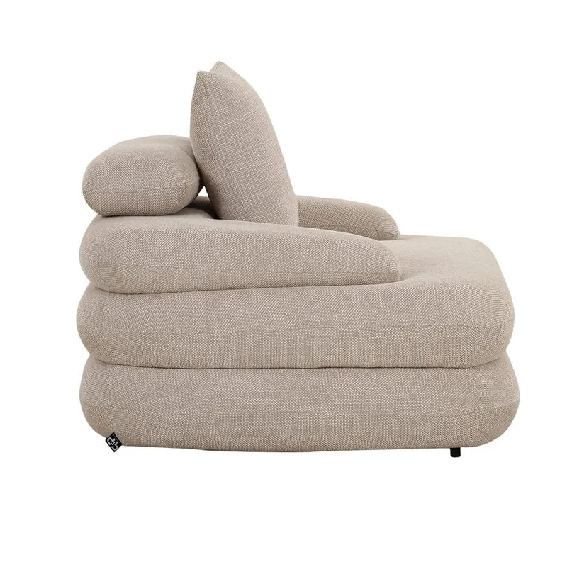 Pole to Pole Loungesessel Kairo – Beige, 103 × 117 × 70 cm
