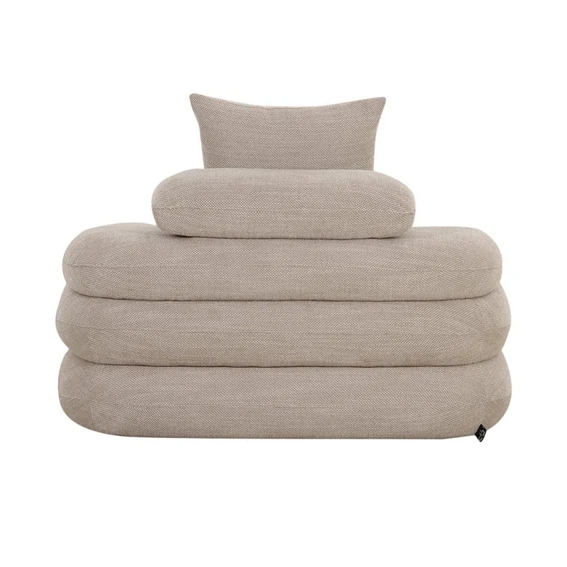 Pole to Pole Loungesessel Kairo – Beige, 103 × 117 × 70 cm