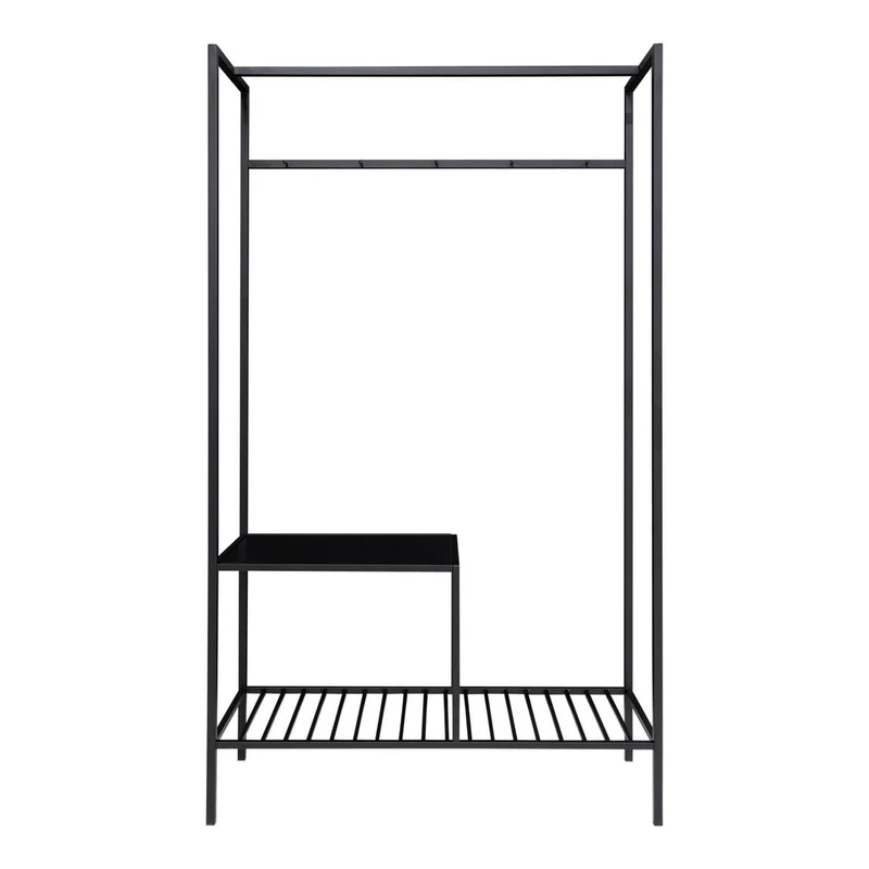House Nordic Vita Kleiderschrank – schwarzer Stahl, 101 × 38 × 170 cm