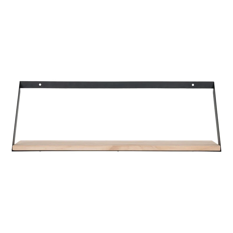 House Nordic Regal Basler – Natur, 55 × 14 × 18 cm, Holz, Metall
